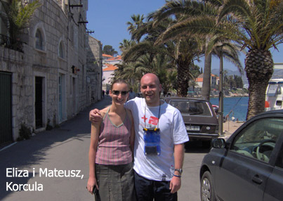 Eliza i Mateusz na Korculi