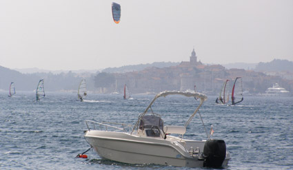 Korcula - widok z bazy