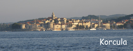 Korcula-widok ze szkółki