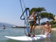 nasz najmłodszy surfer potrafi już robić obrót z wiatrem. I to bez sznurka! ;)