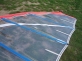 Żagiel funboardowy Slim, używany, powierzchnia 6,6m2 i 8,2m2, cena 150zł.
